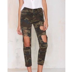 Lovers and Friends Ezra Camo Denim